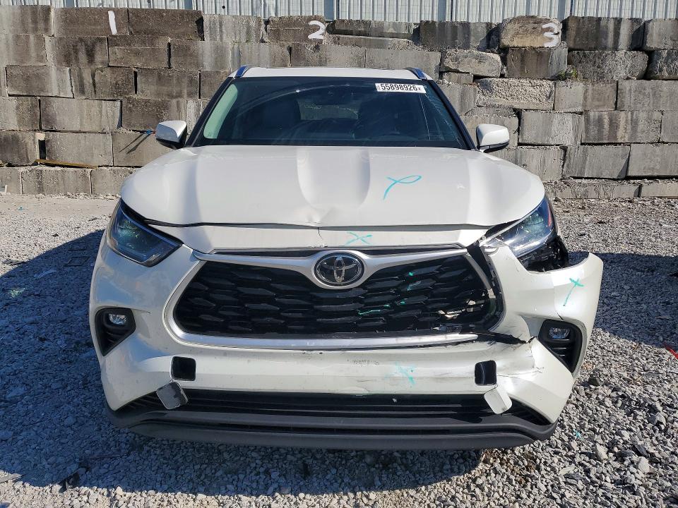 2021 Toyota VIN 5TDHZRBH0MS552567 COPART salvage auction — FRONT END, Ky - Cert Of Title-Salvage, sold $8,700 on 2026-07-24 (photo 5)
