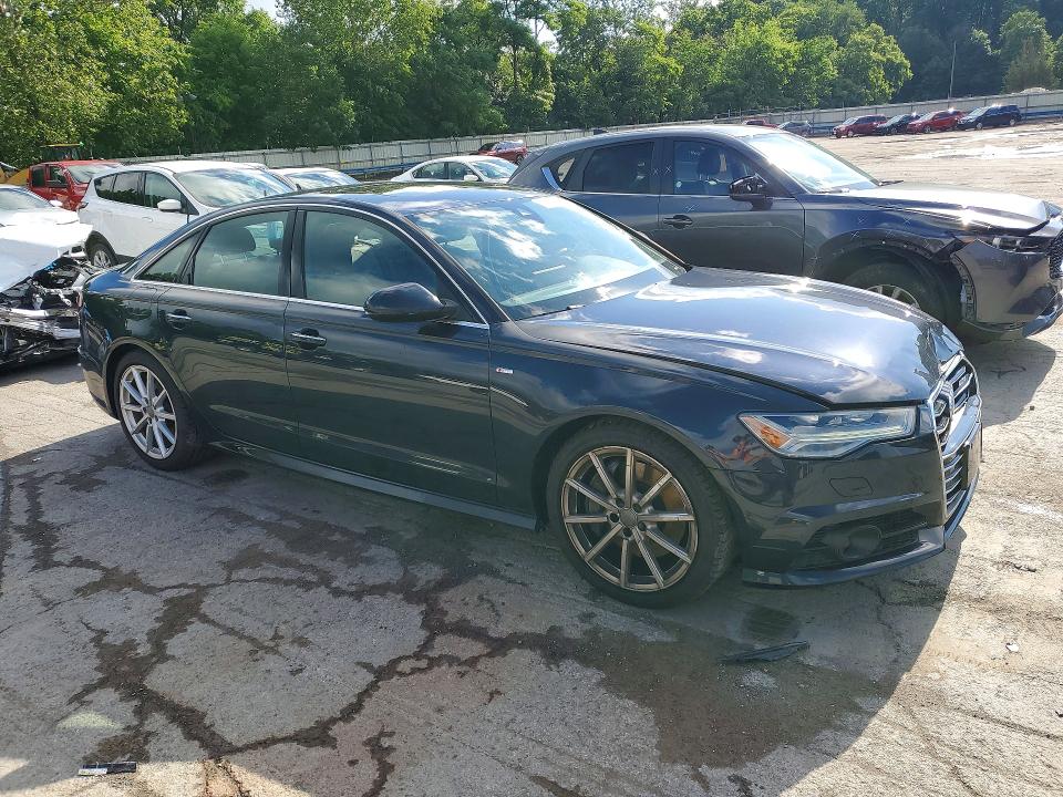 2018 Audi A6 VIN WAUG8AFC0JN056620 COPART salvage auction — FRONT END, Pa - Certificate Of Salvage, sold $7,000 on 2026-07-16 (photo 4)