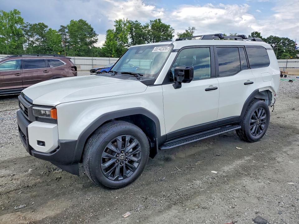 2025 Toyota Land cruiser VIN JTEABFAJ0S5015320 COPART salvage auction — REAR END, Sc - Cert Of Title-Salvage, sold $41,750 on 2026-07-08 (photo 1)