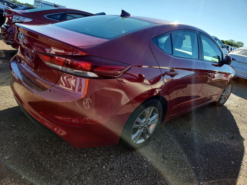 2018 Hyundai Elantra VIN KMHD84LF0JU698181 COPART salvage auction — FRONT END, Il - Salvage Certificate, sold $250 on 2026-07-28 (photo 3)