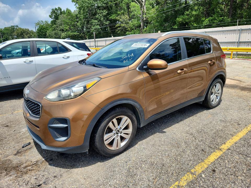 2017 Kia Sportage VIN KNDPM3AC2H7078974 COPART salvage auction — MECHANICAL, AL - CERTIFICATE OF TITLE, sold $2,650 on 2026-07-27 (photo 1)