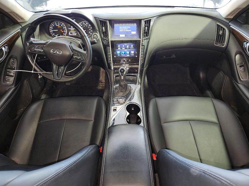 2019 Infiniti Q50 VIN JN1EV7AR4KM555304 COPART salvage auction — FRONT END, Salvage Title, sold $4,050 on 2026-07-30 (photo 8)