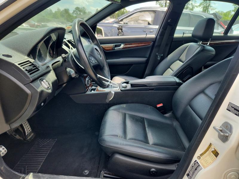 2010 Mercedes-benz C-klasse VIN WDDGF8BB3AF409558 COPART salvage auction — FRONT END, Md - Cert Of Salvage < 75% Damage, sold $700 on 2026-07-24 (photo 7)