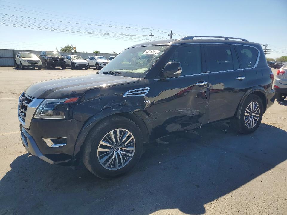 2021 Nissan Armada VIN JN8AY2BB1M9794911 COPART salvage auction — SIDE, Id - Salvage Certificate Of Title, sold $16,100 on 2026-07-30 (photo 1)