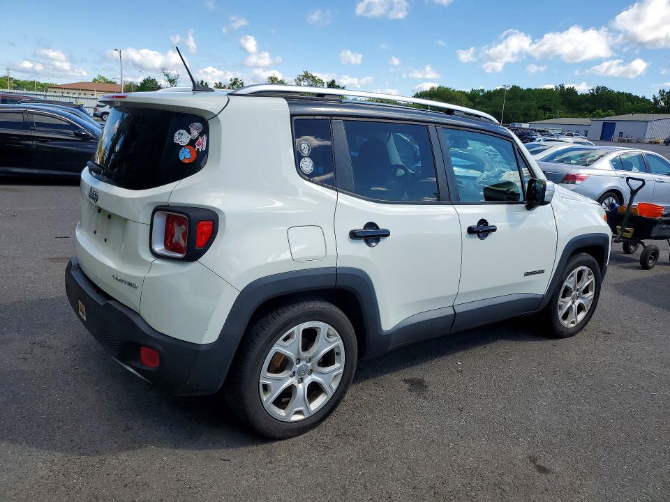 2017 Jeep Renegade VIN ZACCJADB2HPE47821 COPART salvage auction — FRONT END, Nj - Cert Of Title-Salvage, sold $525 on 2026-08-04 (photo 3)
