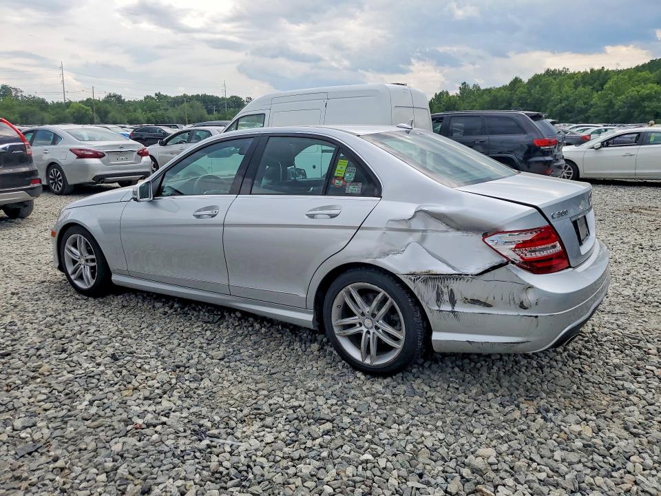 2012 Mercedes-benz C-klasse VIN WDDGF8BB7CR239996 COPART salvage auction — REAR END, Ma - Cert Of Title-Reconstrctd Coll, sold $2,700 on 2026-07-06 (photo 2)