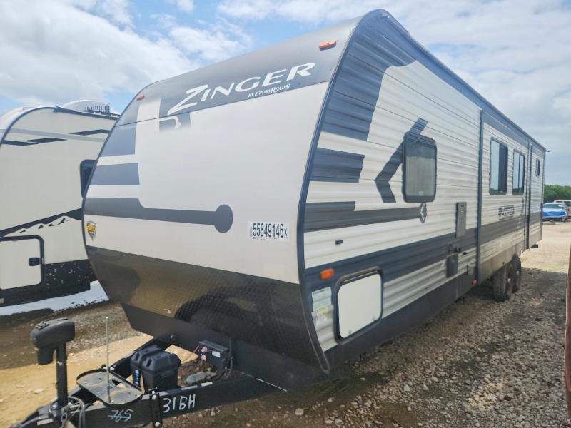 2022 Keystone Zinger VIN 4YDTZRR20NS372765 COPART salvage auction — HAIL, TX - CERTIFICATE OF TITLE, sold $10,700 on 2026-09-01 (photo 2)