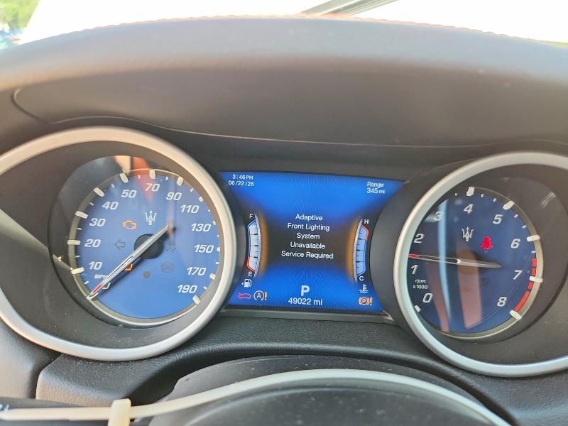 2018 Maserati VIN ZAM57XSS5J1290879 COPART salvage auction — REAR END, Al - Cert Of Title-Salvage Title, sold $7,000 on 2026-07-21 (photo 9)