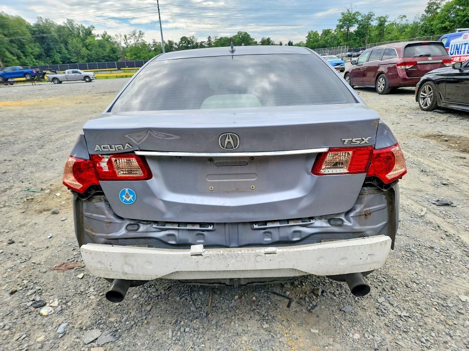 2011 Acura Tsx VIN JH4CU2F61BC000789 COPART salvage auction — REAR END, Md - Cert Of Salvage > 75% Damage, sold $400 on 2026-07-24 (photo 6)