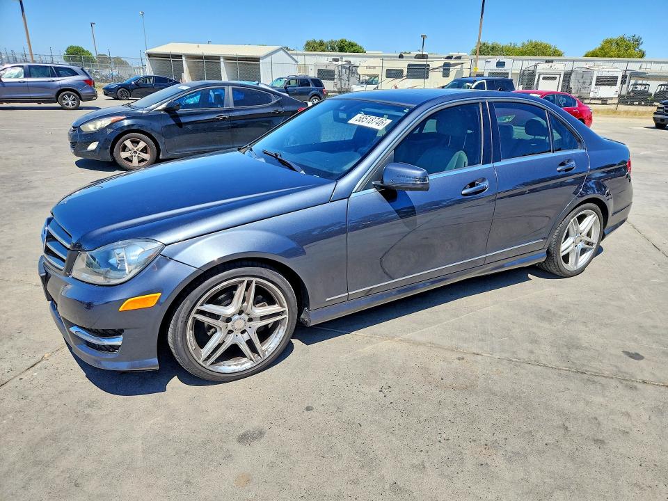 2014 Mercedes-benz VIN WDDGF4HB5EG225254 COPART salvage auction — SIDE, Ca - Salvage Certificate, sold $2,700 on 2026-08-03 (photo 1)