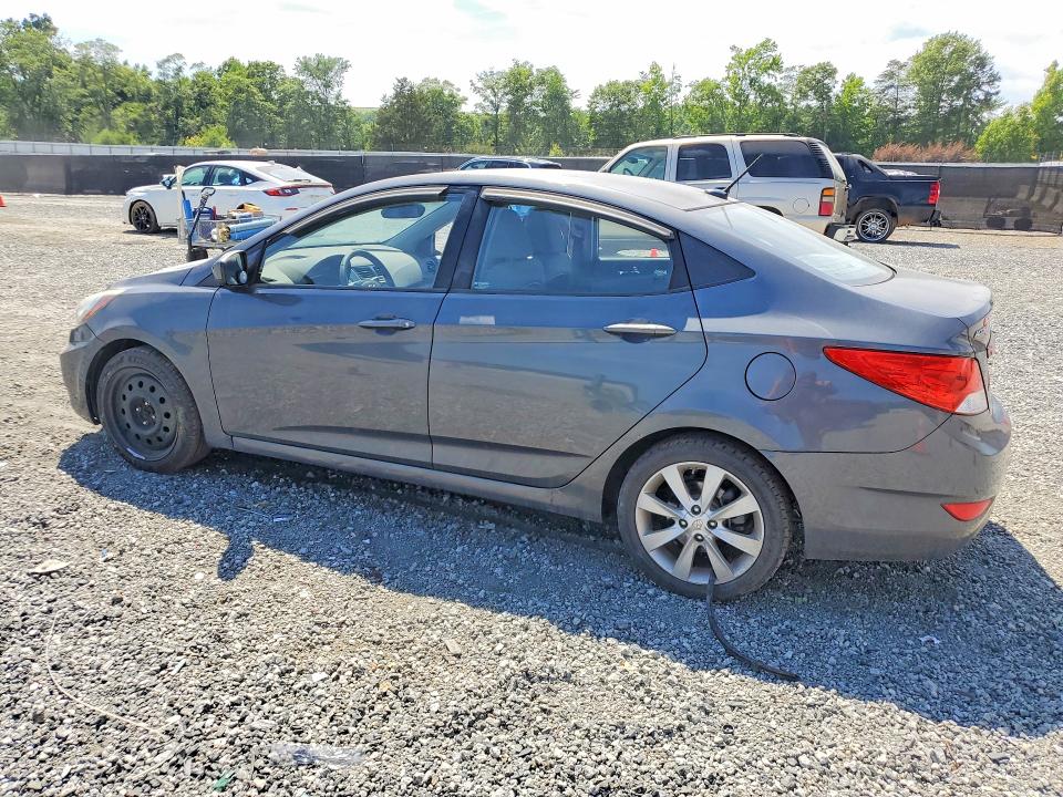 2013 Hyundai Accent VIN KMHCU4AEXDU339099 COPART salvage auction — FRONT END, Sc - Cert Of Title-Salvage, sold $550 on 2026-07-13 (photo 2)