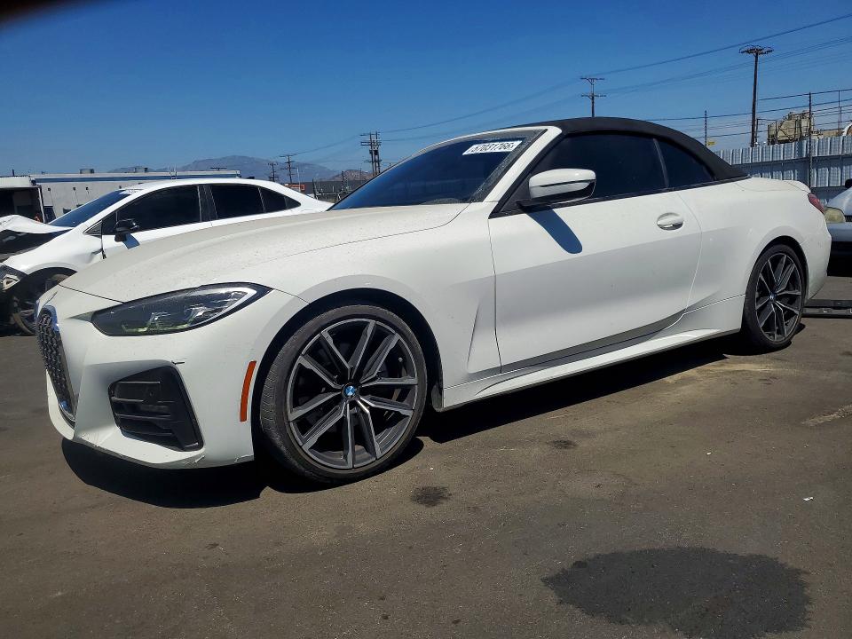 2021 BMW VIN WBA23AT08MCG80333 COPART salvage auction — SIDE, CA - SALVAGE CERTIFICATE, sold $15,000 on 2026-08-10 (photo 1)
