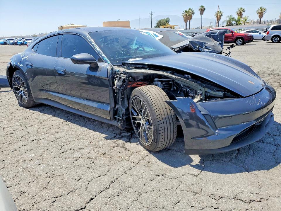 2022 Porsche Taycan VIN WP0AA2Y12NSA11980 COPART salvage auction — FRONT END, Ca - Salvage Certificate, sold $19,700 on 2026-07-16 (photo 4)