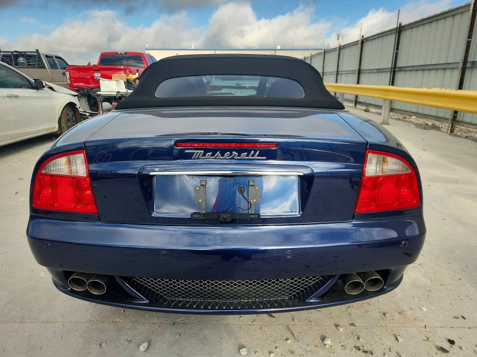 2006 Maserati Gransport spyder VIN ZAMEB18A960025454 COPART salvage auction — MECHANICAL, TX - SALVAGE VEHICLE TITLE (P), sold $15,000 on 2026-07-17 (photo 6)