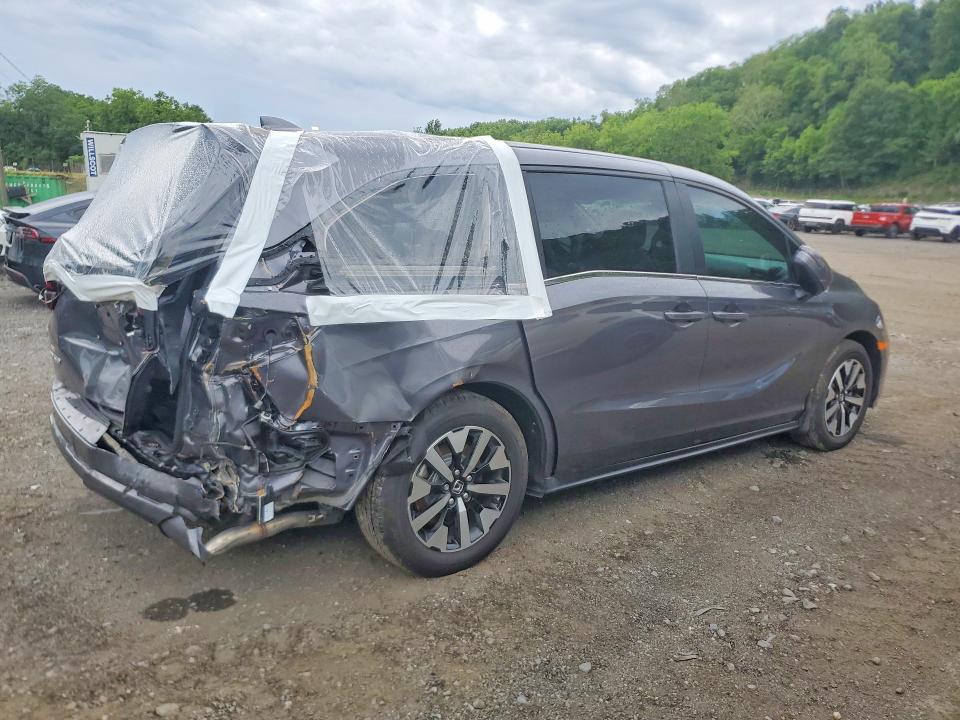 2026 Honda Odyssey VIN 5FNRL6H67TB004899 COPART salvage auction — REAR END, Nj - Cert Of Title-Salvage, sold $12,700 on 2026-07-30 (photo 3)