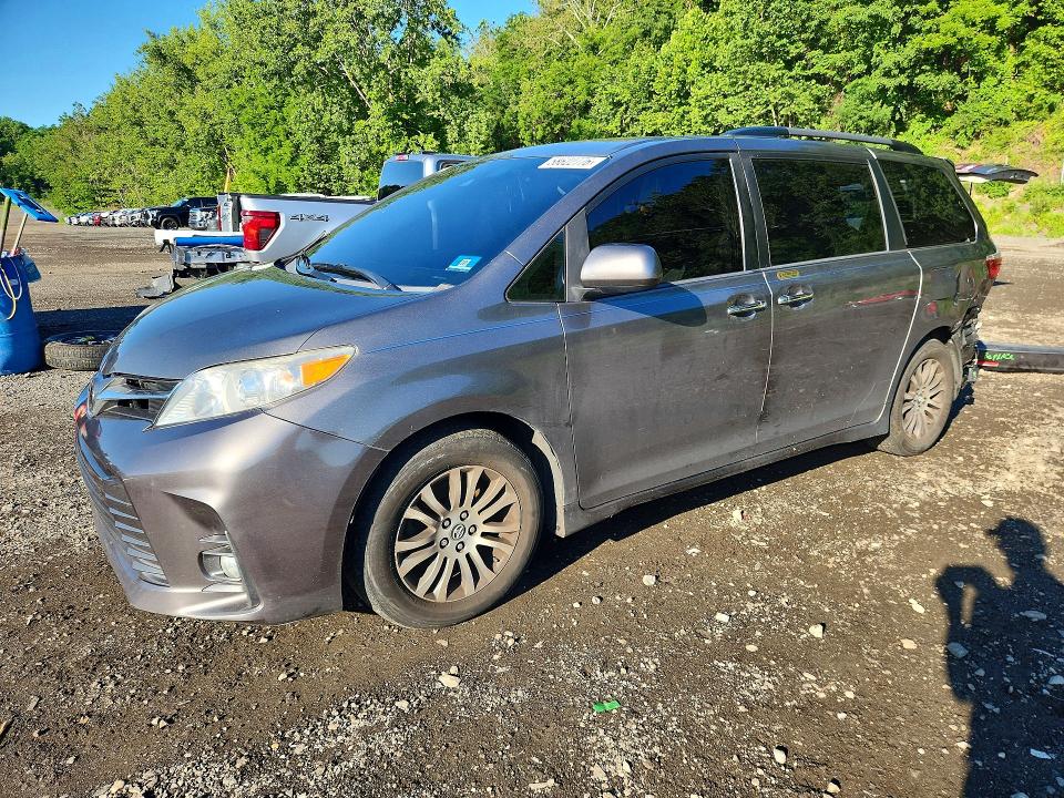 2018 Toyota VIN 5TDYZ3DC8JS943671 COPART salvage auction — REAR END, Ny - Mv-907A Salvage Certificate, sold $5,550 on 2026-07-28 (photo 1)