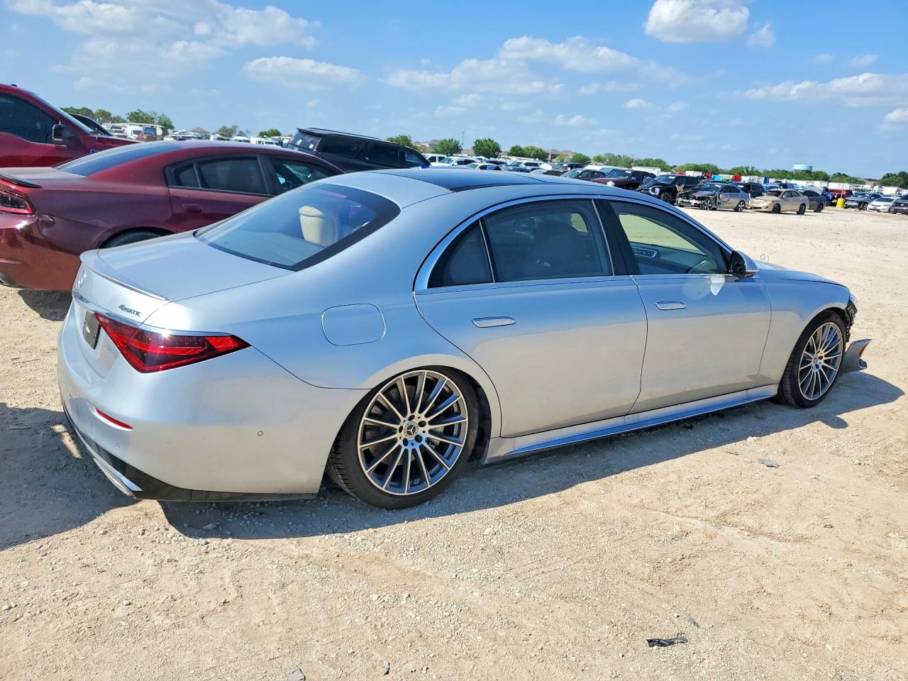 2026 Mercedes-Benz VIN W1K6G6DBXTA354441 COPART salvage auction — Undercarriage, TX - SALVAGE VEHICLE TITLE, sold $63,000 on 2026-07-02 (photo 3)