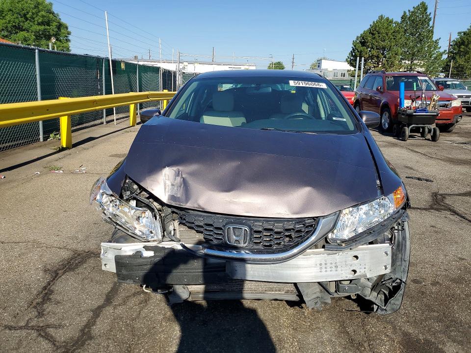 2015 Honda VIN 19XFB2F56FE000541 COPART salvage auction — FRONT END, Co - Salvage Title, sold $1,200 on 2026-07-09 (photo 5)