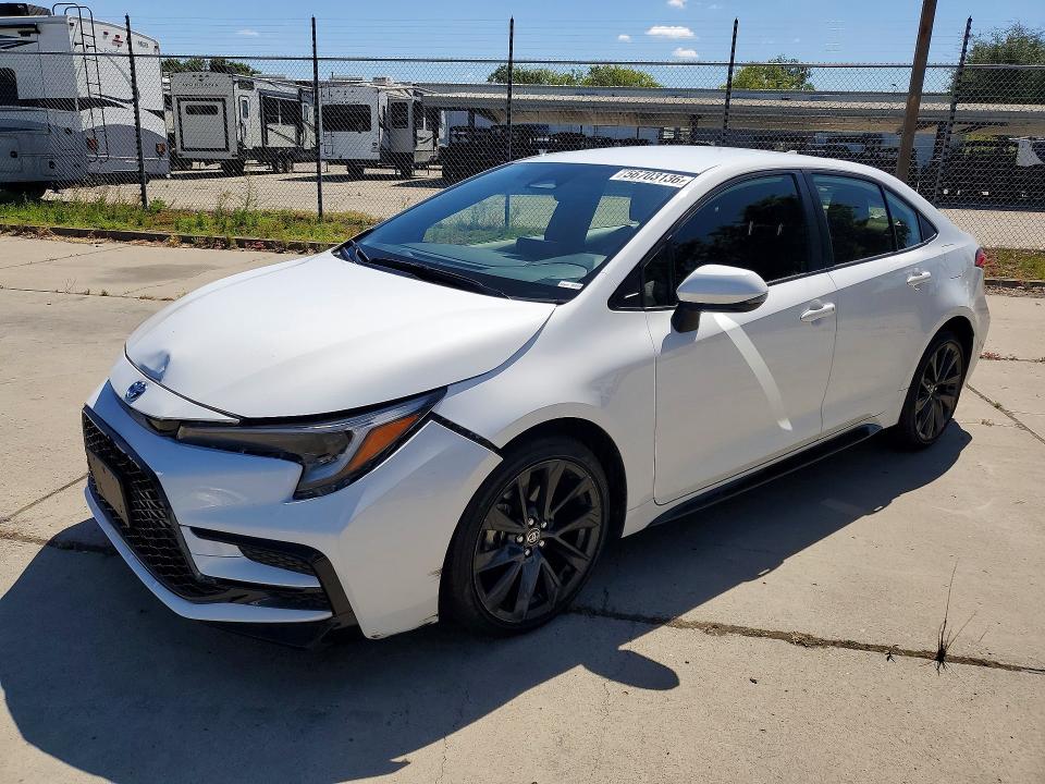 2024 Toyota Corolla VIN JTDBCMFE8R3066883 COPART salvage auction — FRONT END, Ca - Salvage Certificate, sold $30 on 2026-07-27 (photo 1)