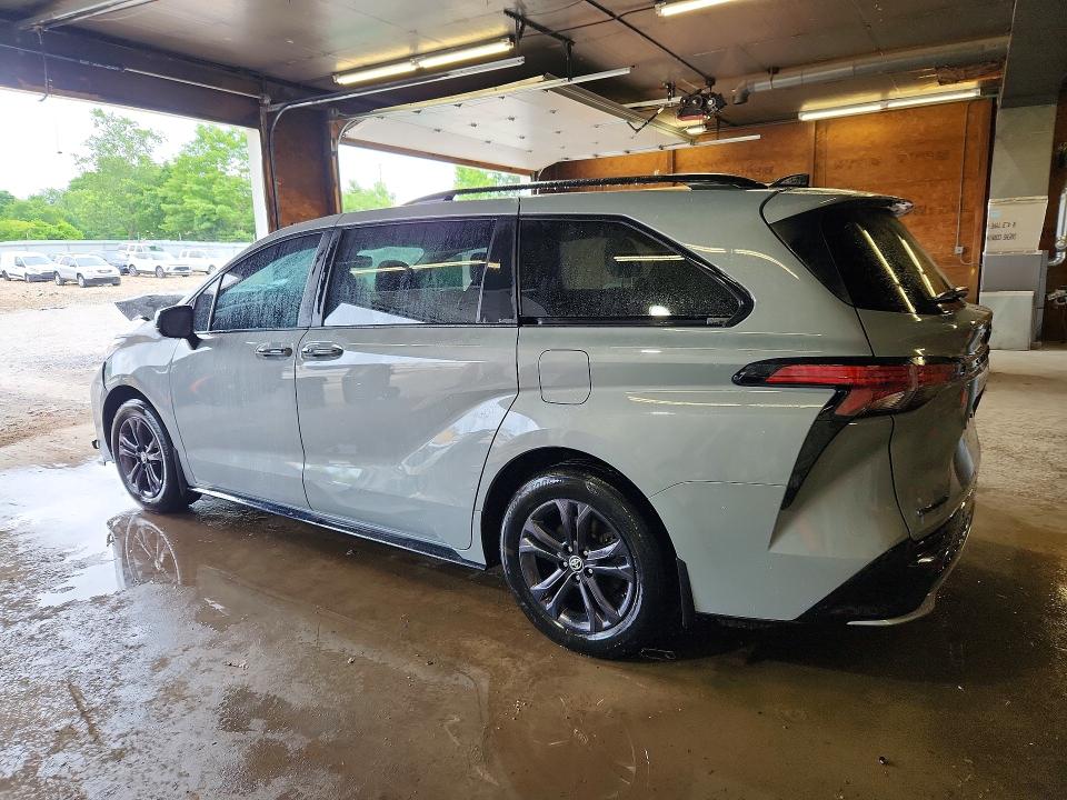 2025 Toyota Sienna VIN 5TDDSKFC3SS169261 COPART salvage auction — FRONT END, Pa - Certificate Of Salvage, sold $14,300 on 2026-07-23 (photo 2)