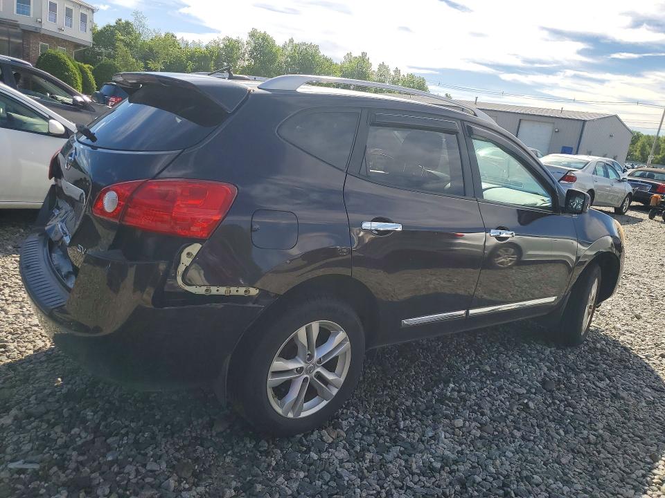 2012 Nissan Rogue VIN JN8AS5MV0CW383817 COPART salvage auction — REAR END, Ma - Cert Of Title-Reconstrctd Coll, sold $400 on 2026-07-09 (photo 3)