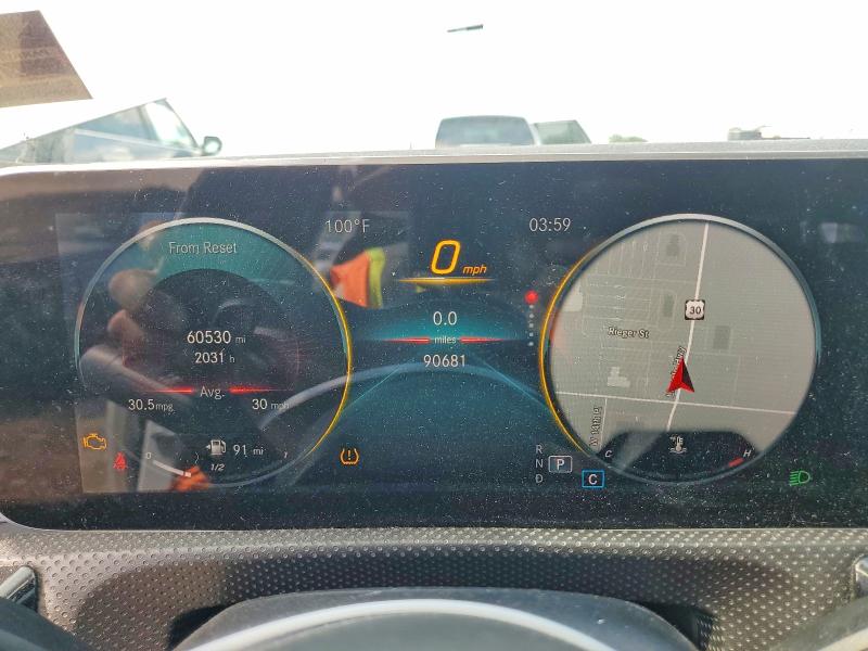 2019 Mercedes-benz A-klasse VIN WDD3G4EB0KW001892 COPART salvage auction — MINOR DENT/SCRATCHES, Wv - Certificate Of Title, sold $8,600 on 2026-07-17 (photo 9)