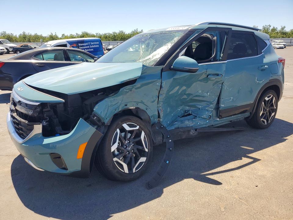 2024 Kia Seltos VIN KNDETCA72R7480489 COPART salvage auction — SIDE, Ca - Salvage Certificate, sold $1,650 on 2026-07-13 (photo 1)