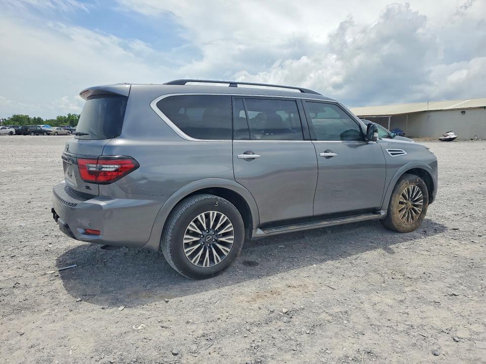 2023 Nissan VIN JN8AY2BB7P9836731 COPART salvage auction — WATER/FLOOD, Tn - Salvage Certificate, sold $8,700 on 2026-07-21 (photo 3)