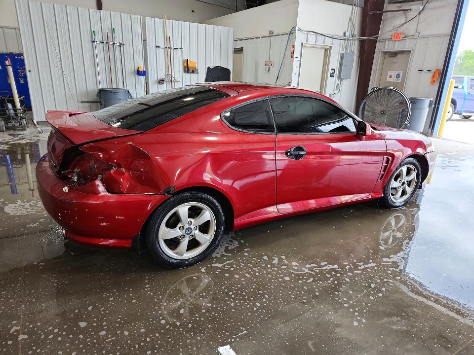 2006 Hyundai Tiburon VIN KMHHM65D26U211087 COPART salvage auction — REAR END, Il - Salvage Certificate, sold $350 on 2026-07-20 (photo 3)