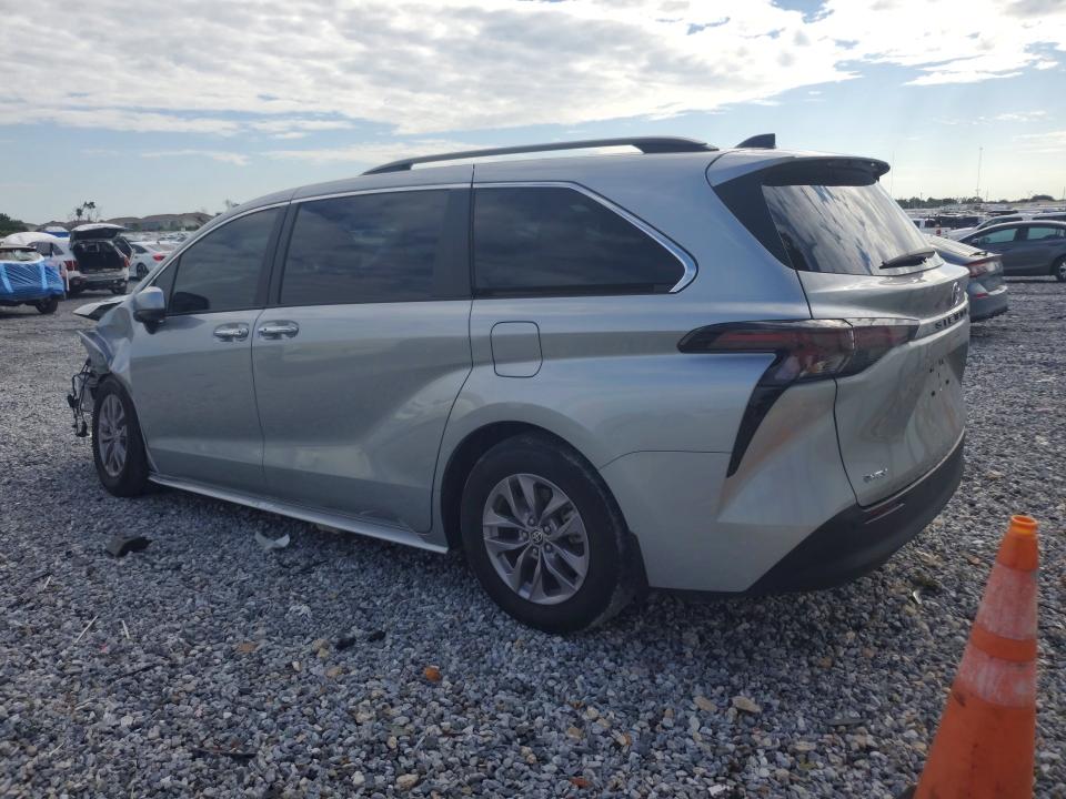 2025 Toyota Sienna VIN 5TDJRKEC8SS269050 COPART salvage auction — FRONT END, Fl - Certificate Of Destruction, sold $15,800 on 2026-07-31 (photo 2)