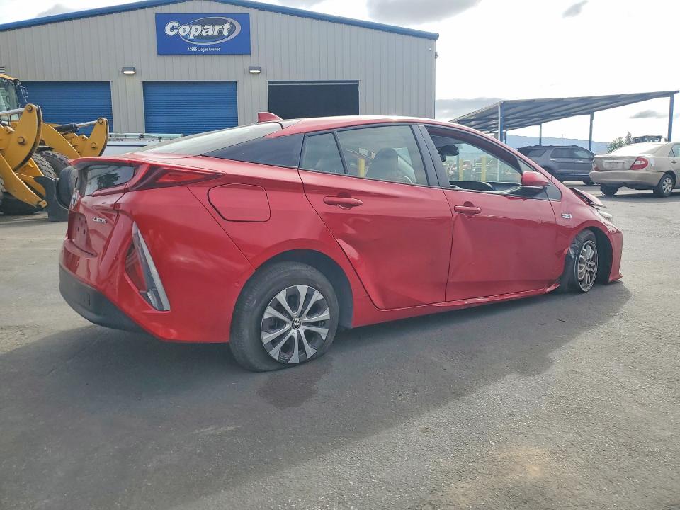 2022 Toyota Prius VIN JTDKAMFPXN3201086 COPART salvage auction — FRONT END, Ca - Salvage Certificate, sold $4,400 on 2026-07-24 (photo 3)