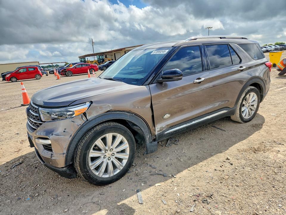 2021 Ford Explorer VIN 1FM5K7LC3MGC06159 COPART salvage auction — SIDE, Tx - Salvage Vehicle Title, sold $8,900 on 2026-07-29 (photo 1)