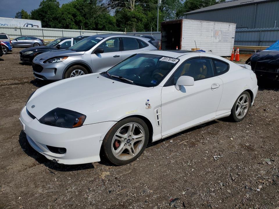 2006 Hyundai Tiburon VIN KMHHN65F06U225519 COPART salvage auction — FRONT END, VA - CERT OF TITLE - SALVAGE, sold $250 on 2026-07-10 (photo 1)