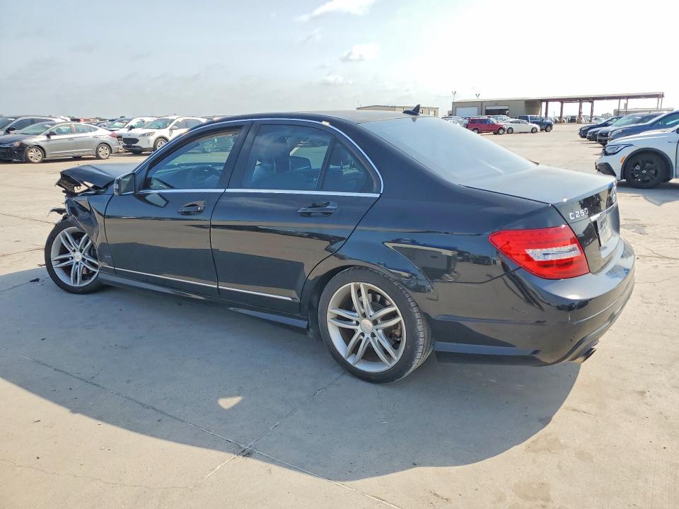 2013 Mercedes-benz C-klasse VIN WDDGF4HBXDA869897 COPART salvage auction — FRONT END, Tx - Salvage Vehicle Title, sold $900 on 2026-07-06 (photo 2)