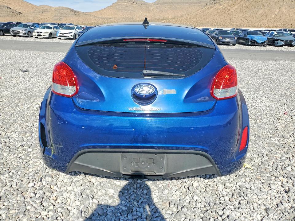 2016 Hyundai Veloster VIN KMHTC6AD4GU282490 COPART salvage auction — REAR END, Nv - Salvage Title, sold $850 on 2026-07-20 (photo 6)