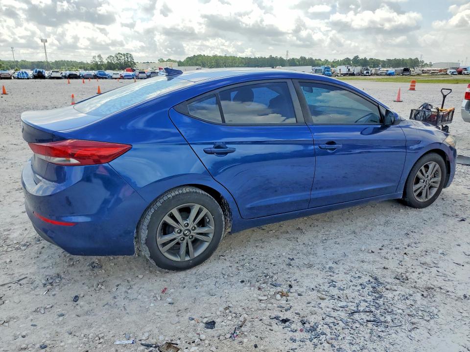 2017 Hyundai Elantra VIN 5NPD84LF1HH161005 COPART salvage auction — WATER/FLOOD, Tx - Salvage Title-Flood Damage, sold $1,100 on 2026-07-02 (photo 3)