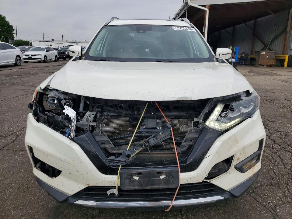 2017 Nissan Rogue VIN JN8AT2MV8HW270703 COPART salvage auction — FRONT END, Co - Salvage Title, sold $2,650 on 2026-07-30 (photo 5)