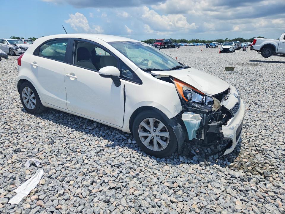 2013 Kia Rio VIN KNADN5A39D6132408 COPART salvage auction — FRONT END, Fl - Cert Of Title Slvg Rebuildable, sold $400 on 2026-07-14 (photo 4)