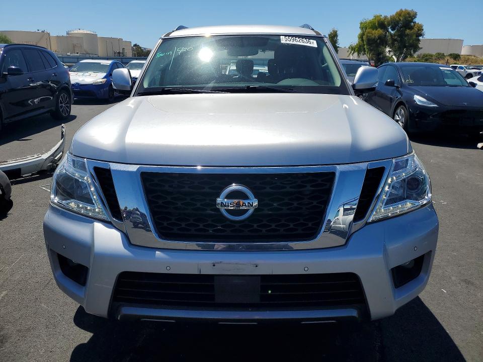 2019 Nissan Armada VIN JN8AY2ND6K9089306 COPART salvage auction — REAR END, Ca - Salvage Certificate, sold $3,800 on 2026-07-08 (photo 5)