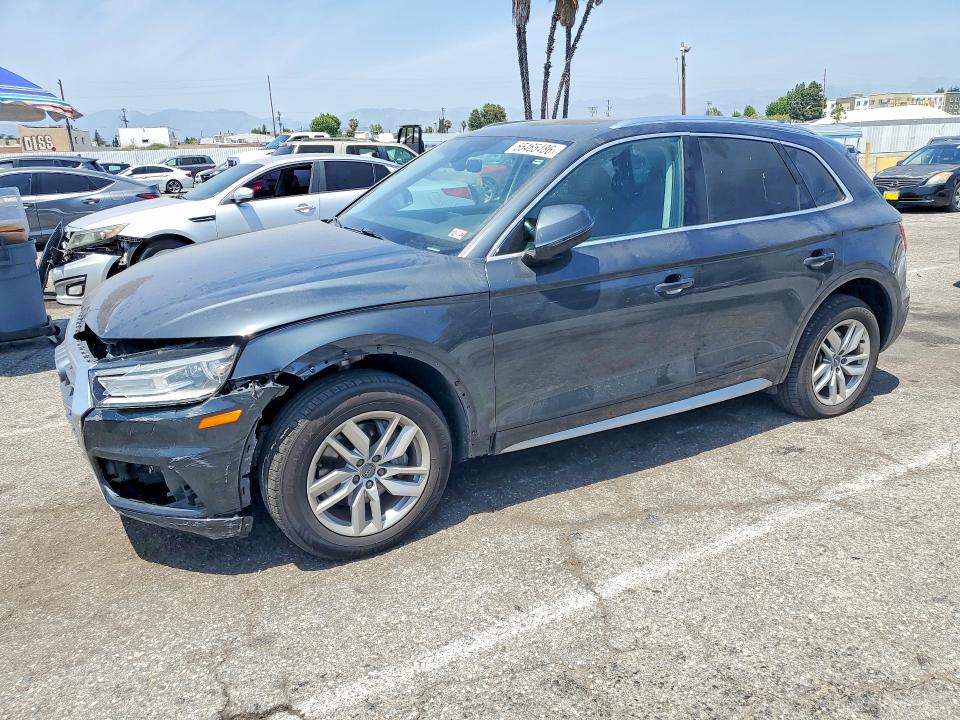 2020 Audi Q5 VIN WA1ANAFY2L2068098 COPART salvage auction — FRONT END, Ca - Salvage Certificate, sold $7,000 on 2026-08-04 (photo 1)