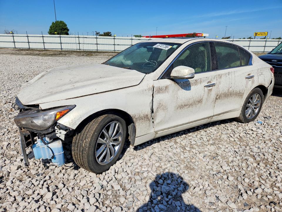 2015 Infiniti Q50 VIN JN1BV7AR7FM400965 COPART salvage auction — FRONT END, Il - Salvage Certificate, sold $975 on 2026-07-29 (photo 1)