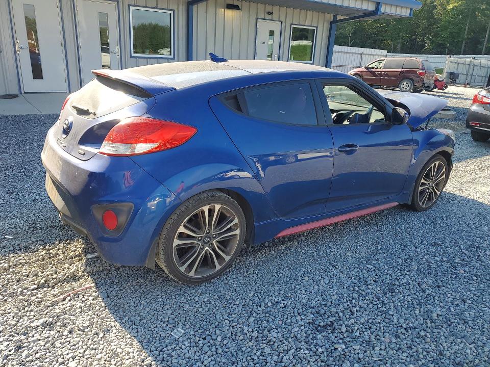 2016 Hyundai Veloster VIN KMHTC6AE5GU282846 COPART salvage auction — FRONT END, Nc - Salvage Certificate Of Title, sold $175 on 2026-07-23 (photo 3)