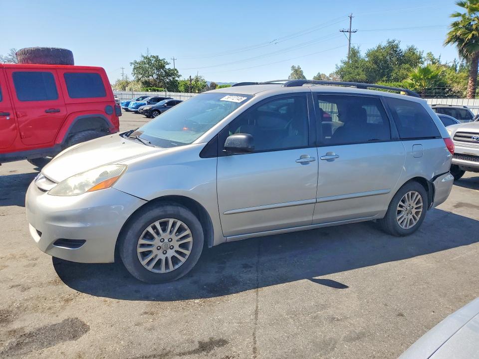 2008 Toyota Sienna VIN 5TDZK23C48S217336 COPART salvage auction — REAR END, Ca - Salvage Certificate, sold $525 on 2026-07-09 (photo 1)