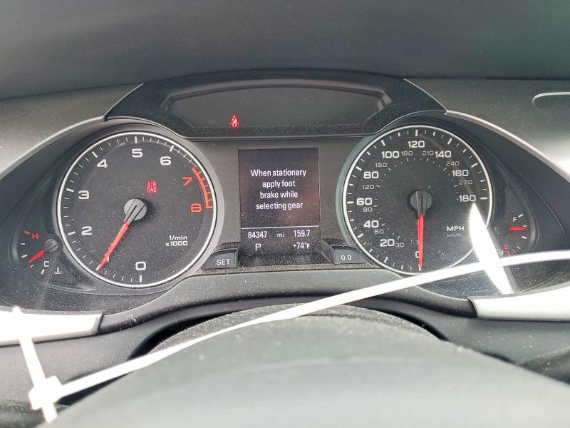 2011 Audi A4 VIN WAUFFAFLXBN022526 COPART salvage auction — FRONT END, OH - CERTIFICATE OF TITLE, sold $2,250 on 2026-07-10 (photo 9)