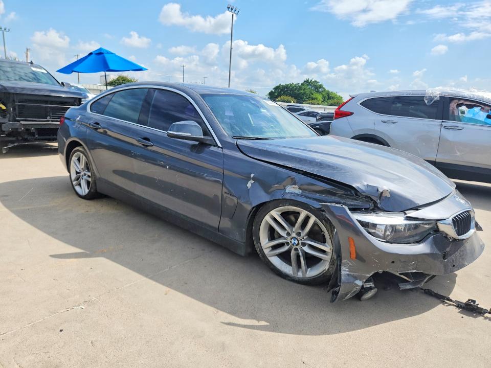 2019 BMW 4er VIN WBA4J3C58KBL08285 COPART salvage auction — FRONT END, Tx - Salvage Vehicle Title, sold $450 on 2026-07-23 (photo 4)