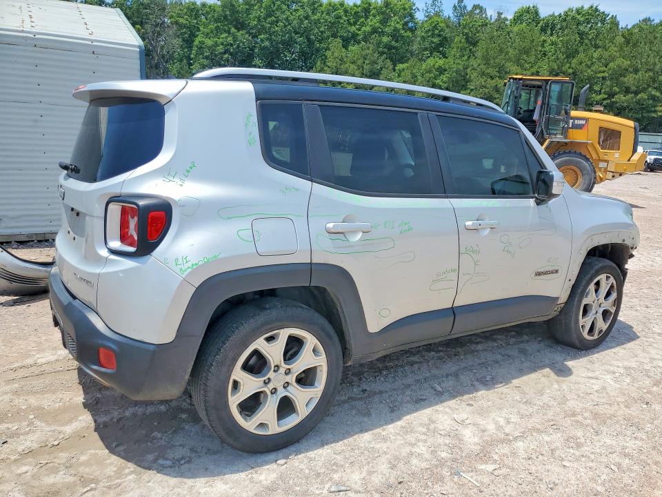 2017 Jeep Renegade VIN ZACCJBDB0HPE43515 COPART salvage auction — FRONT END, Va - Certificate Of Title, sold $1,850 on 2026-08-03 (photo 3)