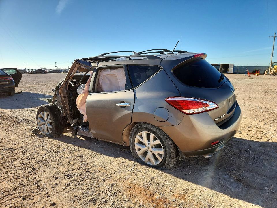 2012 Nissan Murano VIN JN8AZ1MU0CW100845 COPART salvage auction — ALL OVER, Tx - Salvage Vehicle Title, sold $15 on 2026-07-29 (photo 2)