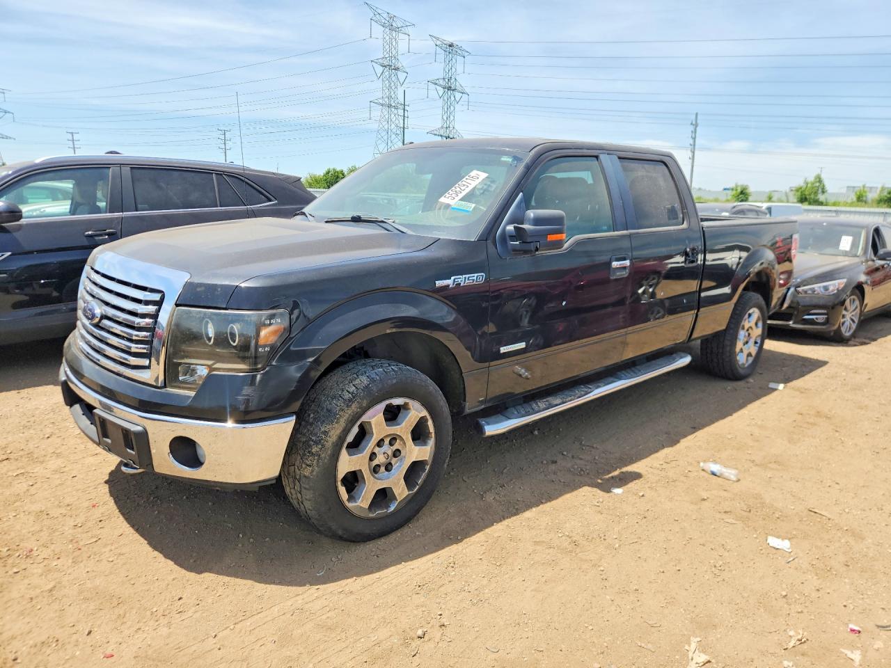 2012 Ford F-150 Lightning VIN 1FTFW1ET6CKE10926 COPART salvage auction — Minor Dent/Scratches, IN - CERTIFICATE OF TITLE, sold $2,200 on 2026-07-08 (photo 1)