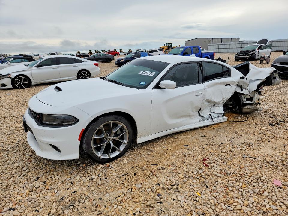 2022 Dodge Charger VIN 2C3CDXHGXNH148417 COPART salvage auction — REAR END, Tx - Salvage Vehicle Title, sold $70 on 2026-07-23 (photo 1)