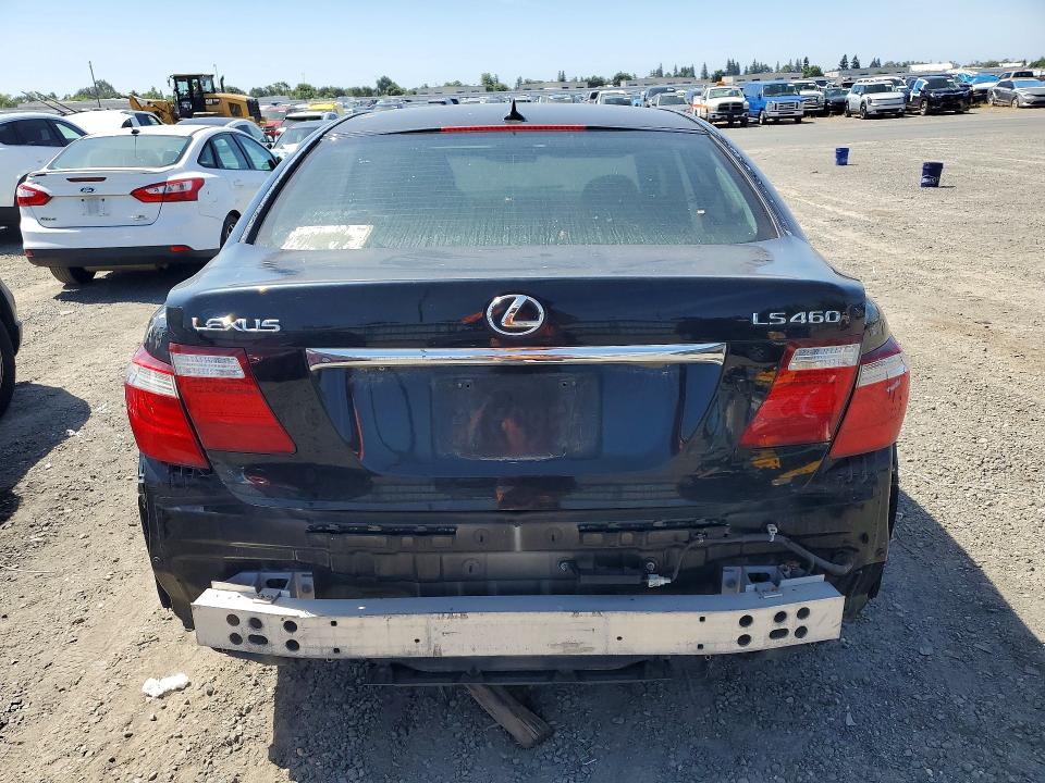 2007 Lexus Ls 460 VIN JTHBL46F675051579 COPART salvage auction — REAR END, Ca - Dis/Dlr/Exp Only Clean Title (P), sold $800 on 2026-07-28 (photo 6)